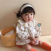 【2022春新作】韓国風子供服 ベビー服 　女の子　カジュアル　長袖　トップス　Tシャツ