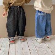 【秋新作】韓国風子供服 ベビー服 春秋 可愛い ロングパンツ デニムパンツ
