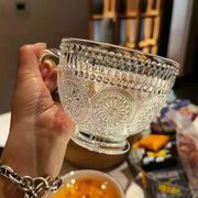 INS 韓国風 インテリア ガラスカップ マグカップ ウォーターカップ コップ  北欧風コーヒーカップ撮影道具