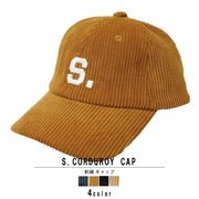 帽子 キャップ メンズ レディース コーデュロイ ロゴ 刺繍 CAP ベースボールキャップ 春 秋 冬