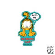 ガーフィールド ダイカットミニステッカー FEED ME キャラクター アメリカ  Garfield 猫 公式グッズ GF-041