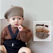 2023秋冬新品 キッズ帽子 ニット　ベレー帽