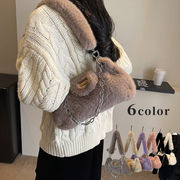 ショルダーバッグ　ファーバッグ　鞄　レディース　韓国ファッション　6colors