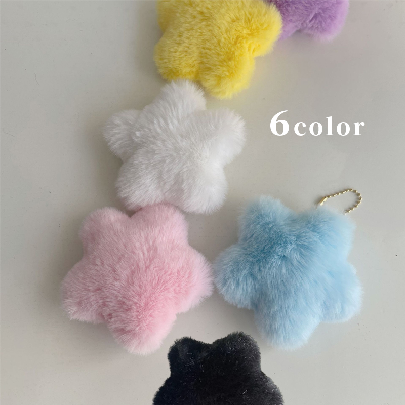 キーホルダー　星バッグチャーム　レディース　韓国ファッション　デザイン　秋冬　全6色