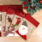 巾着袋 クリスマス 巾着ラッピング ラッピング袋 バッグ クリスマス用品 飾り トナカイ サンタ スノーマン