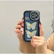 携帯ケース スマホケース スマホカバー iPhoneケース 蝶々 個性 刺繍 トレンド 人気
