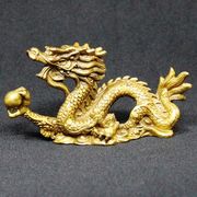 龍の置物 風水 龍 金運 置物 風水龍 龍神 龍置物 風水グッズ 開運グッズ 開運 辰  (銅製江龍(小))