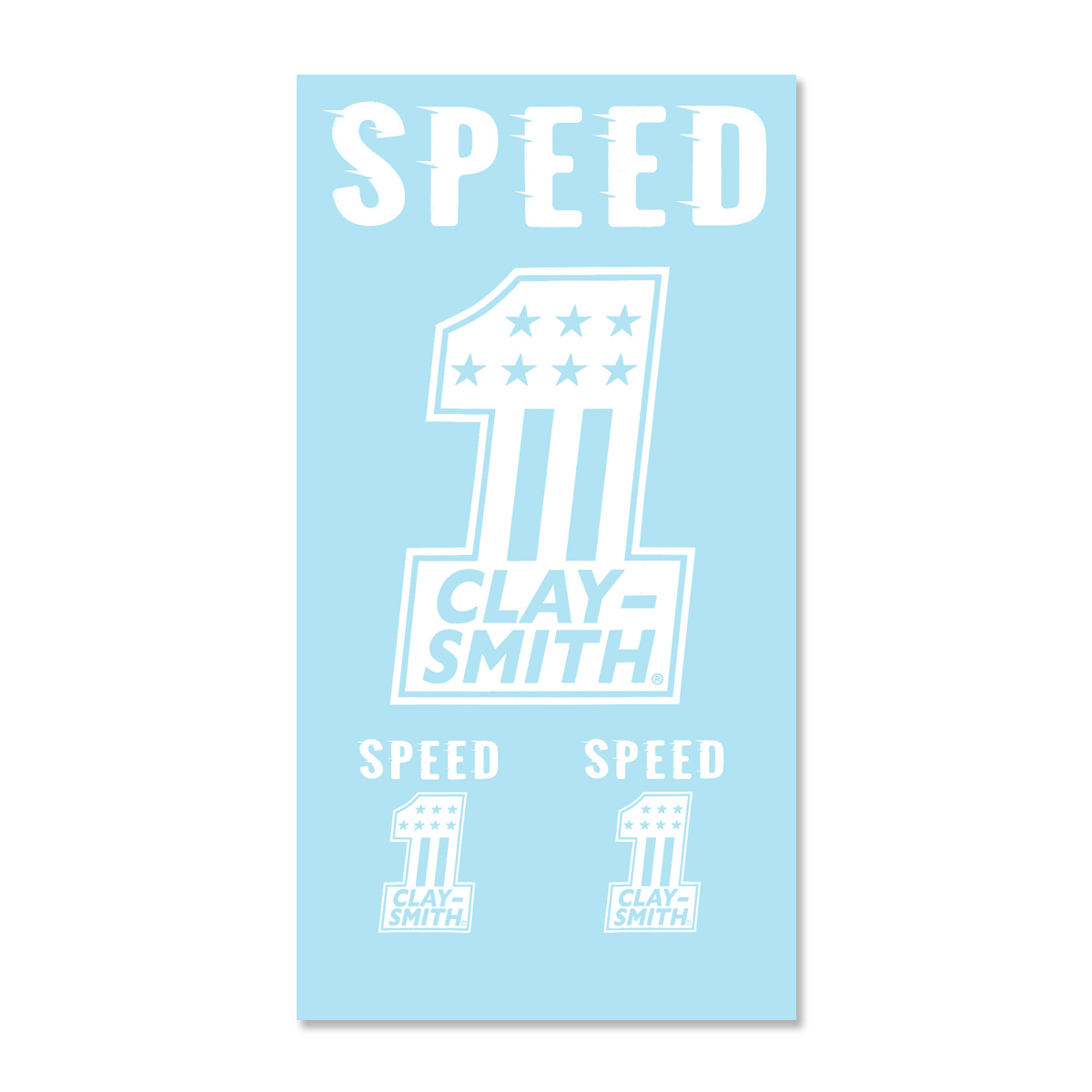 クレイスミス ステッカー No.1 ホワイト ClaySmith MOONEYES CSYC3949