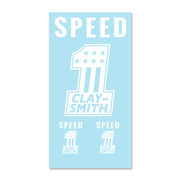 クレイスミス ステッカー No.1 ホワイト ClaySmith MOONEYES CSYC3949
