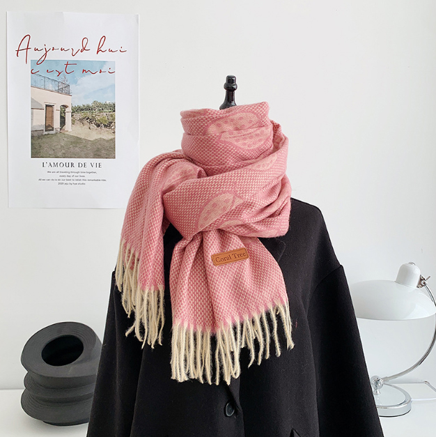 レディース 大判ストール マフラー 200×65cm 秋冬 大判 防寒