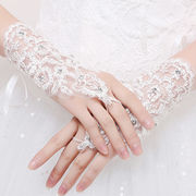 結婚式☆手袋☆花嫁☆レース手袋☆美しい☆ドレスアクセサリー☆2色