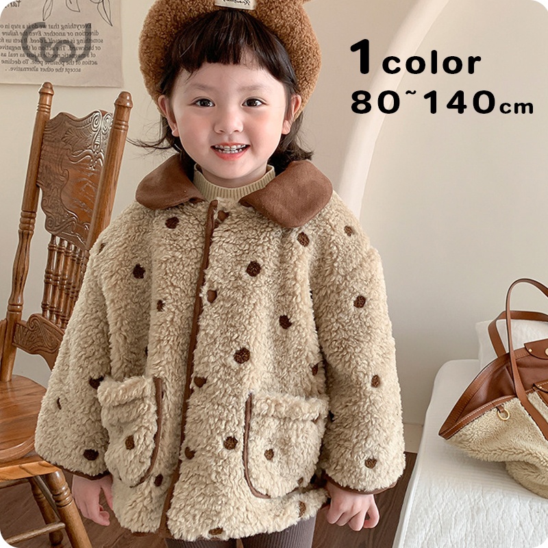 ★Girls★　子供コート　80~140cm　可愛いテディージャケット　韓国キッズファッション