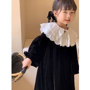 2023秋冬新作 韓国風子供服 ベビー服 キッズ服 長袖 ワンピース 女の子