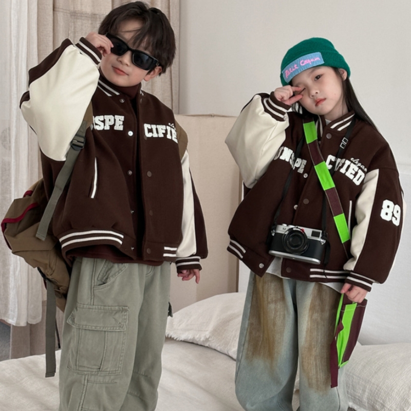 ★Boys&Girls★　子供野球ジャンパー　90~140cm　キッズスタジャン　韓国キッズファッション