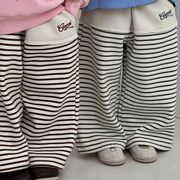 ★Girls＆Boys★　子供パンツ　80~140cm　ボーダーキッズロングパンツ　韓国キッズファッション