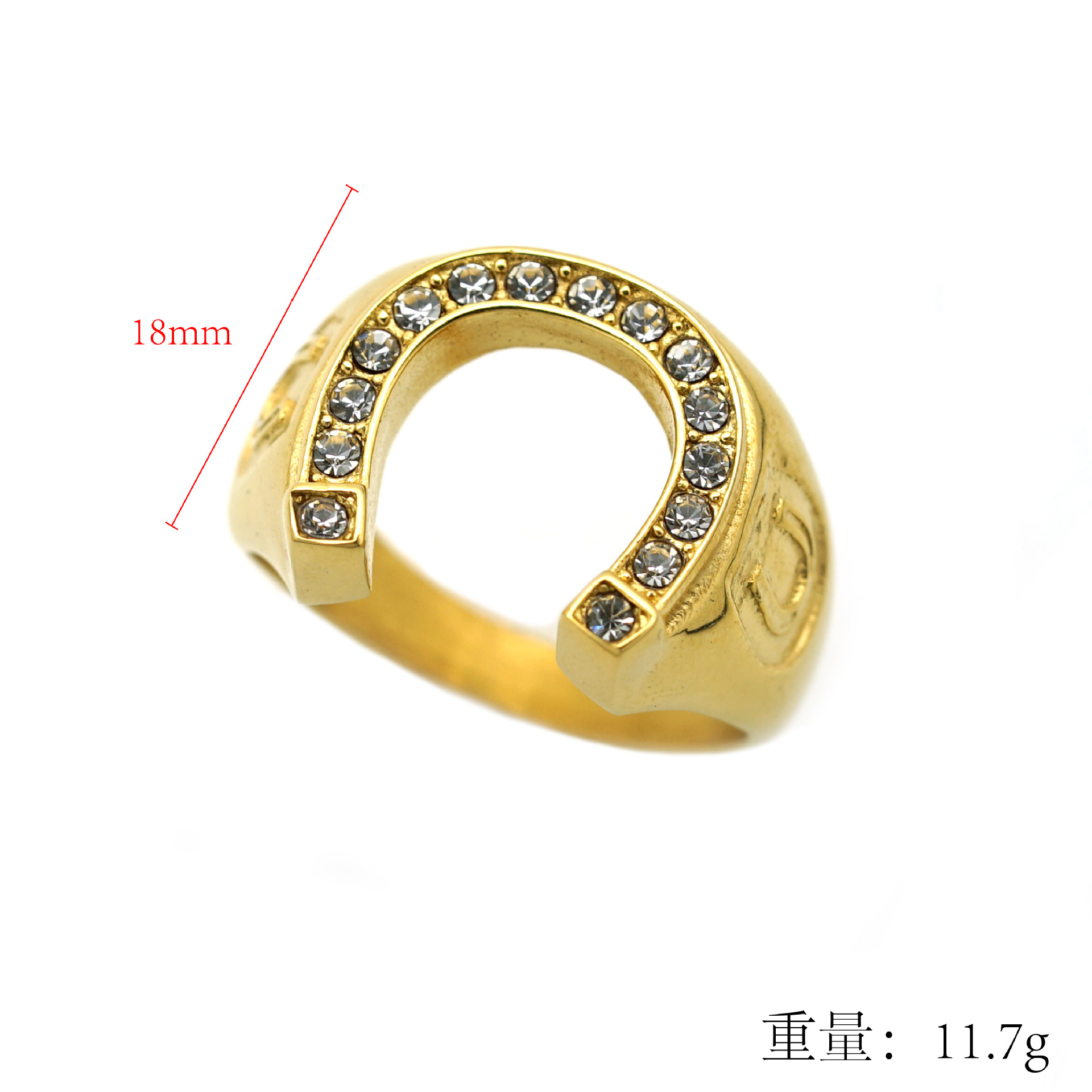 keity1718　56号 18Kゴールドメッキ　ビーズリング　フランス製 ビーズ取付台つきリング金具（真鍮） made in europe 924 | Le