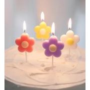 INS アイデア ロウソク  置物 ケーキ飾り  可愛い  お花  撮影道具  誕生日札 誕生日ケーキ