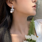 夏シーズン レトロな雰囲気を漂わせる 韓国スタイル ピアス 結婚式 シンプル アクセサリー レディース