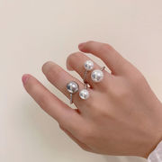 パール指輪　リング　デザイン　アクセサリー　レディース　韓国ファッション