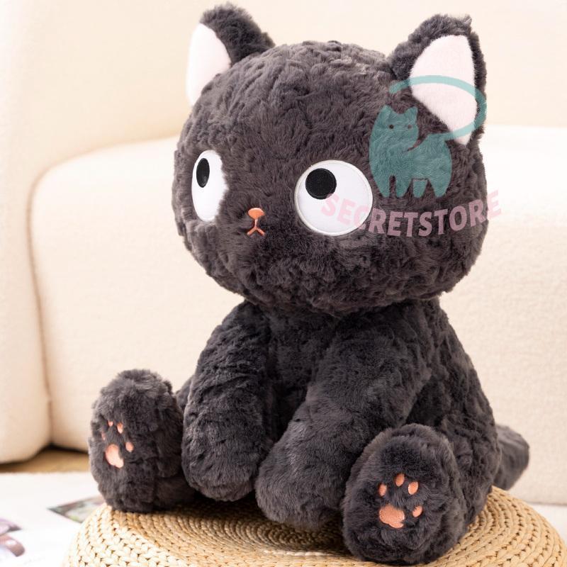 黒猫ぬいぐるみ型ポケットティッシュカバーandクリーナー - ティッシュ