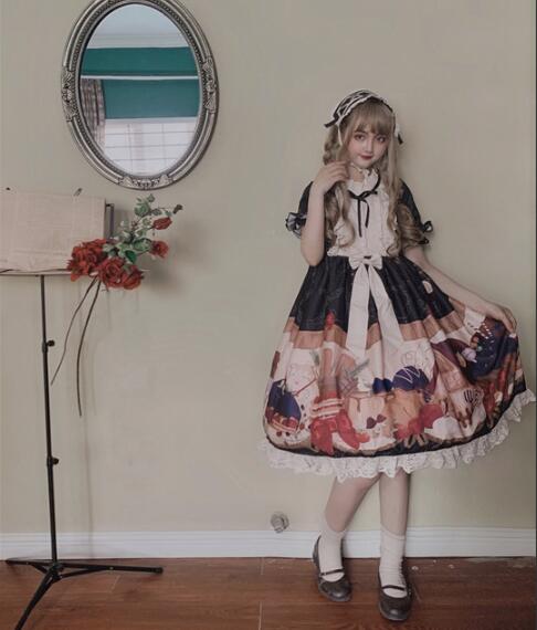 かわいい少女 レースワンピース lolitaワンピースロリータ 萌え係 ワンピース デザートハウス CONFOR  問屋・仕入れ・卸・卸売の専門【仕入れならNETSEA】