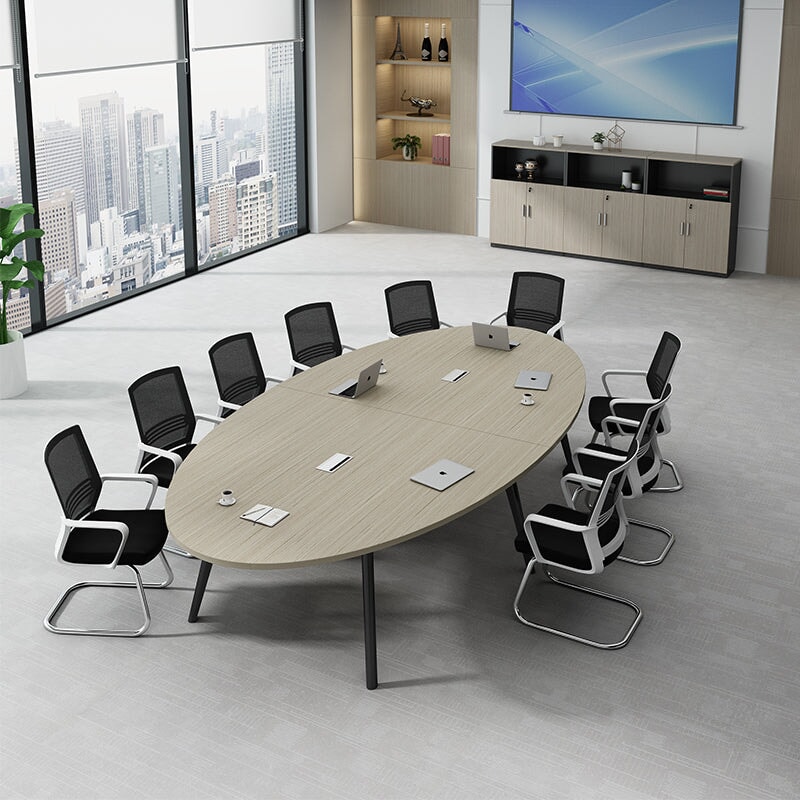 会議用テーブル　ミーティングテーブル　楕円形会議用テーブル　テーブル　オフィステーブル