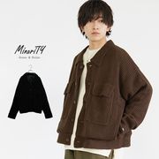 【ニット/セーター】ビッグシルエット ニットブルゾン ／MinoriTY