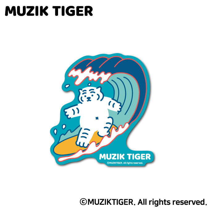 MUZIK TIGER ダイカットステッカー サーフィン オシャレ ムジークタイガー 韓国 トレンド 人気 MUZ024