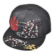 武将刺繍フラットキャップ　秀吉　H28-BSF02　【帽子】【和柄】【ファッション】