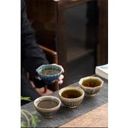 2023新作 雑貨  茶道の具  粗陶品の茶碗、陶器のティーカップ 撮影道具