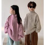 キッズ服     韓国風子供服    トップス    赤ちゃん    純色セーター