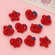 樹脂デコパーツ DIY素材 貼り付けパーツ デコ素材 バッグ手芸材料衣類と靴帽子アクセサリーパーツ