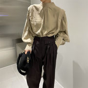 2024年新作  設計感 長袖  トップス  通勤  シャツ ブラウス