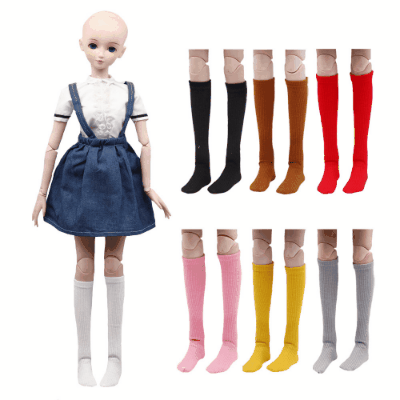 ドール用衣装 人形doll 着せ替え 1/3BJD blythe 60cmドール 靴下 ハイソックス ルーズ&middot;ソックス 8色