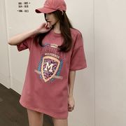 【予約222343】大きいサイズ春夏新作 韓国 レディース ファッション Tシャツ ワンピースLL-4L