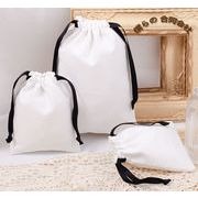 収納袋バッグ　巾着袋　アクセサリーポーチ　ハンドメイド作品　ギフト包装　ラッピング袋　4サイズ