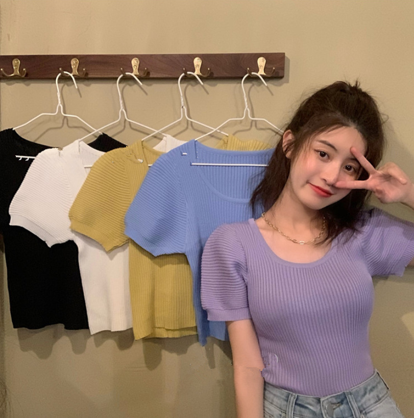 新作 夏 レディース トップス 上着 5色 tシャツ 韓国ファッション