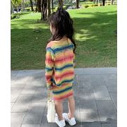 赤ちゃん   キッズ服     韓国風子供服    トップス+スカート    2点セット