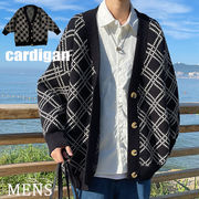 メンズ アウター カーディガン ニットジャケット 秋冬 オーバーサイズ ゆったり 黒 ブラウン 羽織り