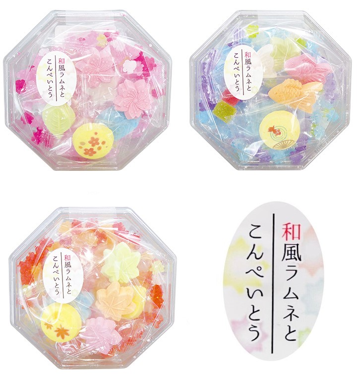 和風ラムネと金平糖　季節ものシリーズ　 桜　春 　和三盆糖使用 　お土産 　ギフト　インバウンド