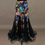 【即納】ヒップカバー社交ダンススカート、社交ダンススカート、ロングスカートym0008