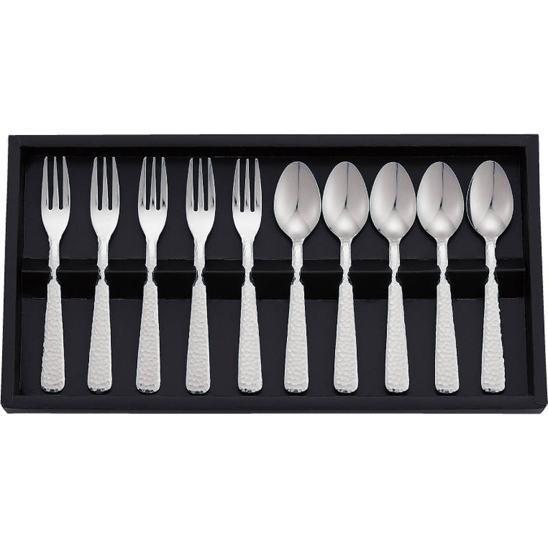 燕匠一 鎚目スプーン・フォーク10P 170-004