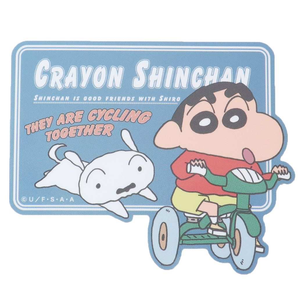 【ステッカー】クレヨンしんちゃん ダイカットシール サイクリング