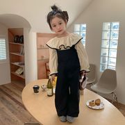 2024年新 韓国風子供服 ベビー服 長袖トップス+ ストラップのスカート分けて販売  80-130cm
