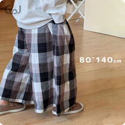 ★Girls&Boys★　子供服　80~140cm　キッズロングパンツ　チェック柄　韓国キッズファッション