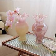 INS フランス式 人気  ガラス 花瓶   花瓶の置物   花かご  置物を飾る  インテリア  創意撮影装具  雑貨