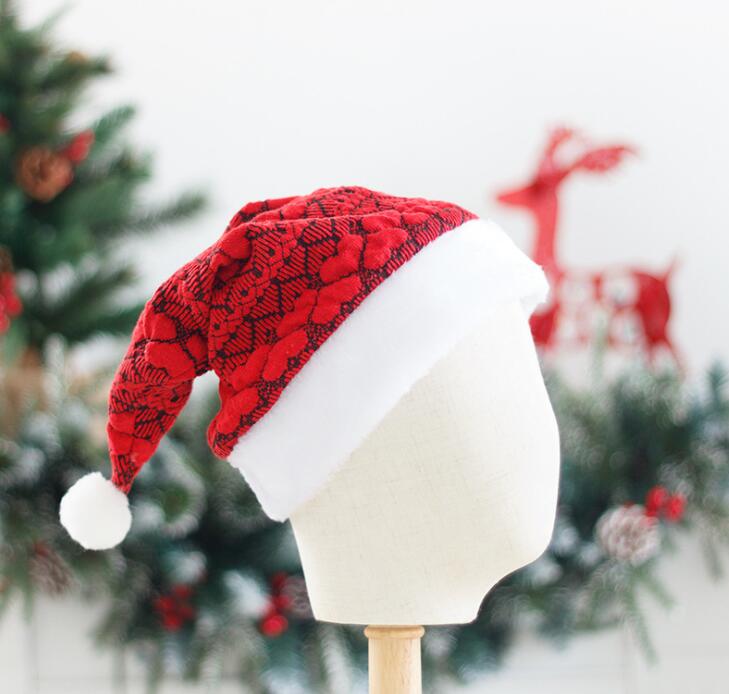 ニットクリスマスハット クリスマス帽子　サンタクロース帽子　