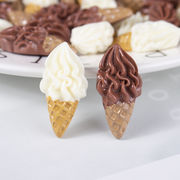DIYパーツ 樹脂 アイスクリーム チョコレート ヘアピアスパーツ マグネット ペンダント 携帯ケース