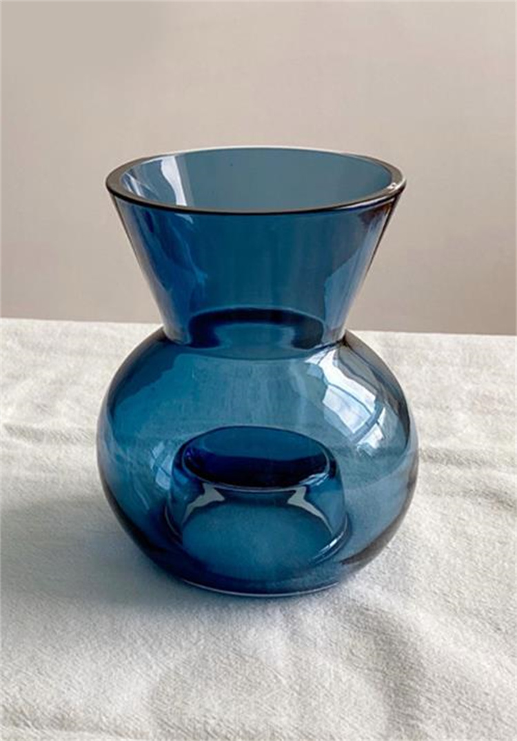 追加限定発売品質保証 ガラス燭台 生け花 水養花瓶 花瓶 食卓装飾 香薫 ろうそく台座 2種類の用途