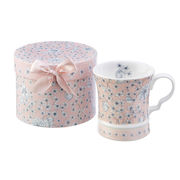 ギフトBOX入マグカップ　37769　ティーカップ/コーヒー/ホット/フラワー/花柄